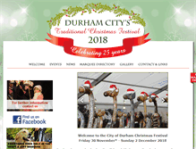 Tablet Screenshot of durhamchristmasfestival.com